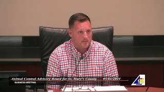 5/1/24 Animal Control Advisory Board