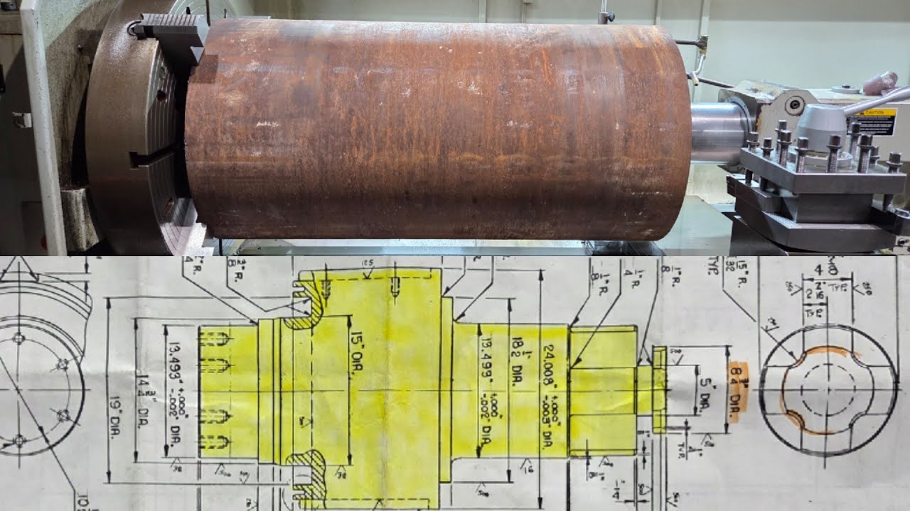 Vertical Roll Shaft | CNC Repair Shop | Hankook CNC 