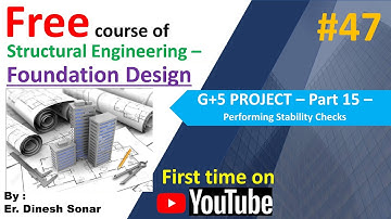 9(13-3) G+5 PROJECT Part 15 - Perform Stability checks II Structural Engineering Courses