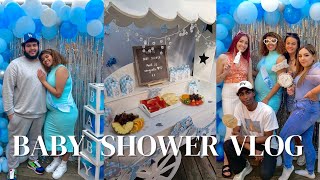 OUR BABY SHOWER VLOG! | GRWM, PREPPING \& GIFTS!