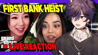 Shoto Reacts to Fuslie & Valkyrae's FIRST BANK HEIST │GTA NoPixel 4.0│ENG subs