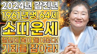 [2024년 1961년생 63세 소띠운세] 말년에 금전,재물 대박나는 61년생 소띠의 운명과 평생의 운세 /…