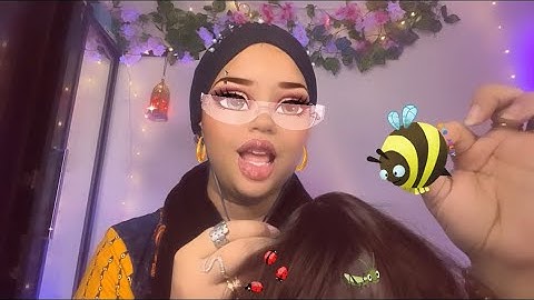 🐛intense BUG searching by bratz ASMR     #tingles #hairsounds #fast