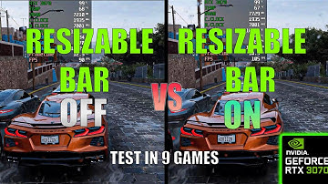 Re-sizable BAR : OFF vs ON - Any Performance Gain ?Test in 9 games