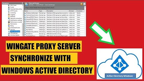 Synchronize WinGate Proxy Server With Windows Active Directory