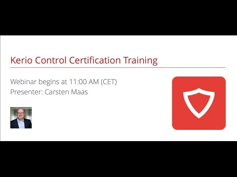 Kerio Control Certification Training