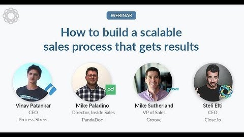 How to build a scalable sales process with Process Street, PandaDoc and Groove