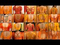 Orange colour blouse design//blouse back neck design// new blouse collection