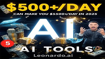 💰 Make $500+/Day with AI in 2025 🤖 | Top 5 Tools for Passive Income FAST 🚀