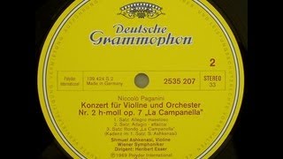 Paganini: Violin Concerto no. 2, op. 7 "La Campanella" (1969 Ashkenasi/Vienna Symph. Orch./Esser)
