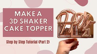 Axolotl Cake Topper Tutorial, DIY Cake Topper Shaker, Assembly Tutorial