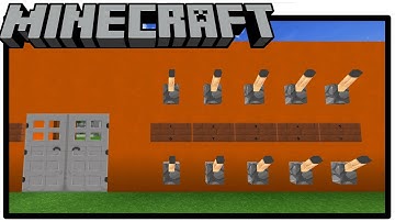 Minecraft - làm cửa mật khẩu 10 số sử dụng cần gạt ( lever ) trong minecraft (#49) | DTK TV
