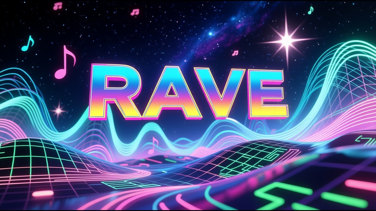 Rave Rebels AI Music Abstract Video