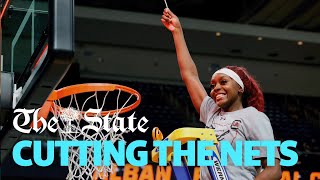 South Carolina Gamecocks Cut Down Nets After 2024 Regional Championship by The State 3,417 views 1 month ago 1 minute, 16 seconds