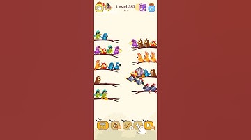 bird sort color game level 357 #games #birdsortcolor #gameplay #gamedesign #gameartdesign game play