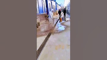 The process of high-pressure water dredging is shared - good machinery does more with less