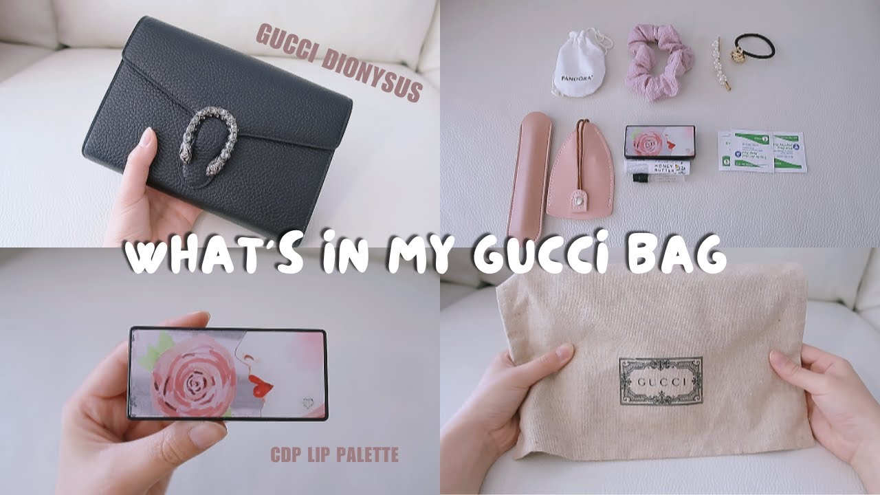 GUCCI DIONYSUS WALLET ON CHAIN review + what fits inside +