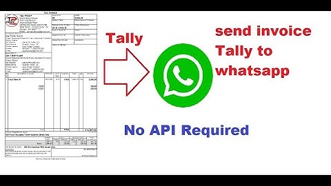 Tally to whatsapp tdl || send invoice to whatsapp || #tallyprime_P