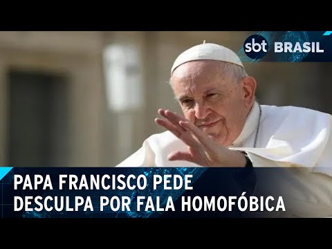 Video papa-se-desculpa-por-usar-termo-homofobico-em-reuniao-com-bispos-sbt-brasil-28-05-24