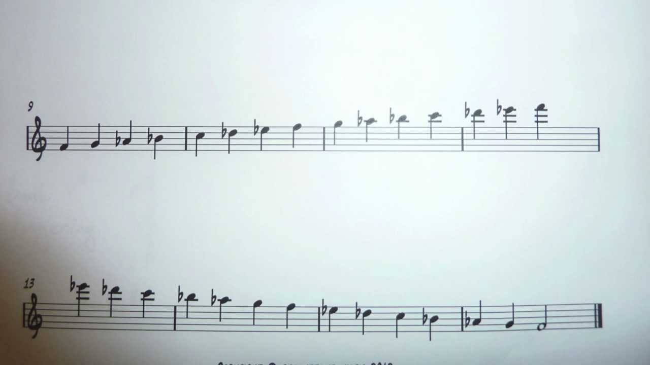 Altissimo 2 octave scale of Ab Major & F minor for tenor sax. YouTube