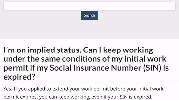 Can You Continue Working On Implied Status ?