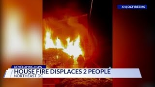 2 displaced by Northeast DC fire, officials say