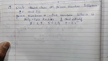 Write down all prime number between 25 and 50