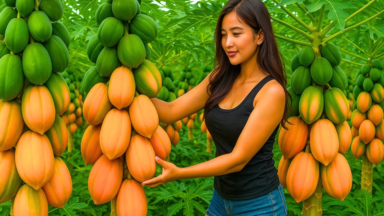 Great method of down super dwarf propagation papaya trees