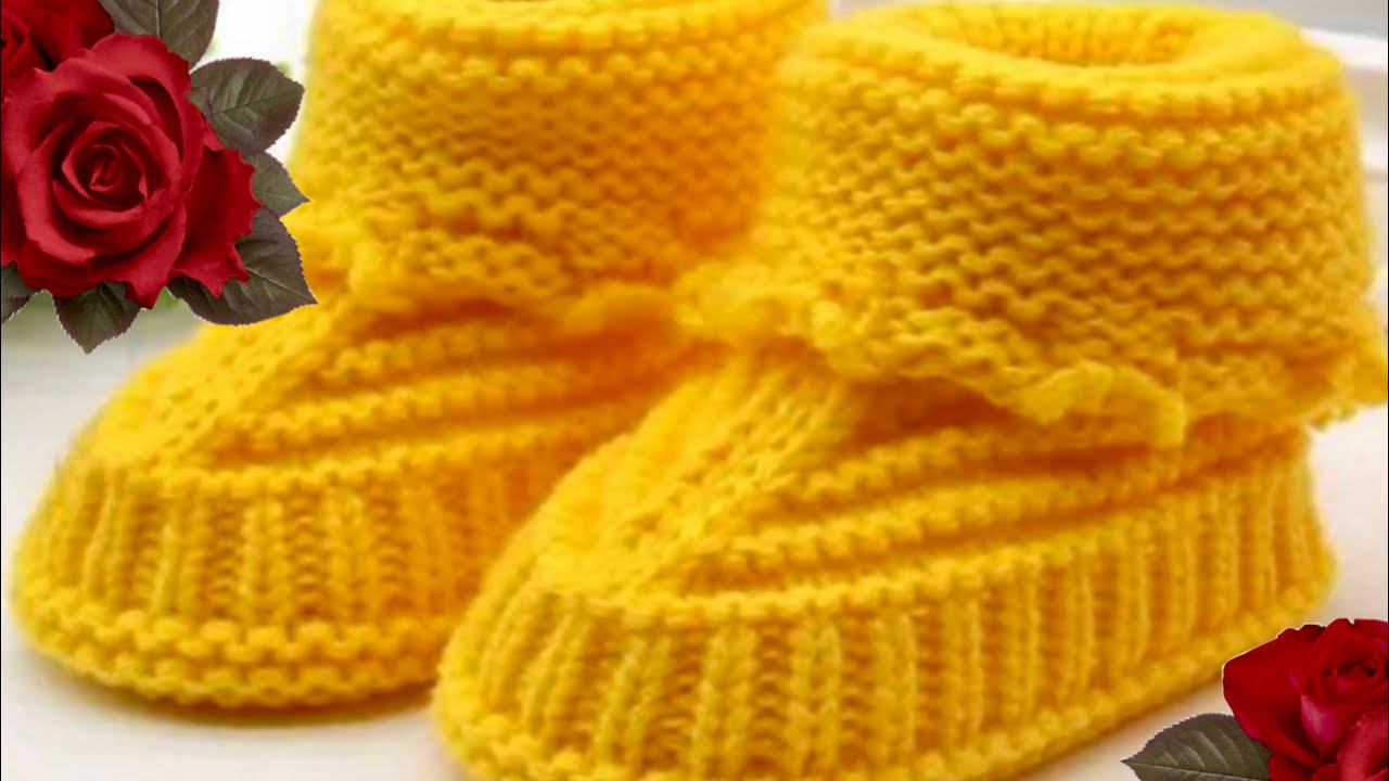 Baby Infant Crochet Knit Fleece Boots /बच्चों के लिए बनाए गर्म मोज़े #baby_socks #simple #babies.