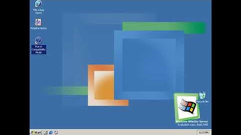 Windows Whistler Server Beta 2 Build 2455 in VirtualBox