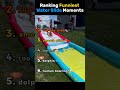 Ranking Funniest Water Slide Moments🤣 #waterslide #funny #ranking #watermoments #funnymoments #fyp