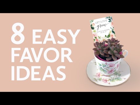 8 Easy Favor Ideas For Weddings- Bridal Showers- Baby Showers And More-