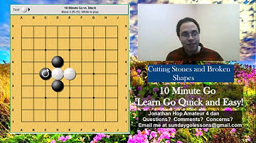 10 Minute GO - Beginner Series Done Quick - #8 Cutting Points and Broken Shapes