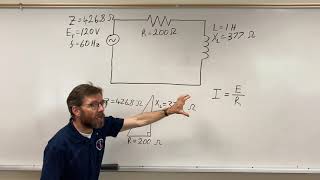 Calculating Series RL Circuit Amps, Ohms, and Volts