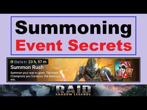 Summoning Event Secret Strategy Explained Raid Shadow Legends Youtube