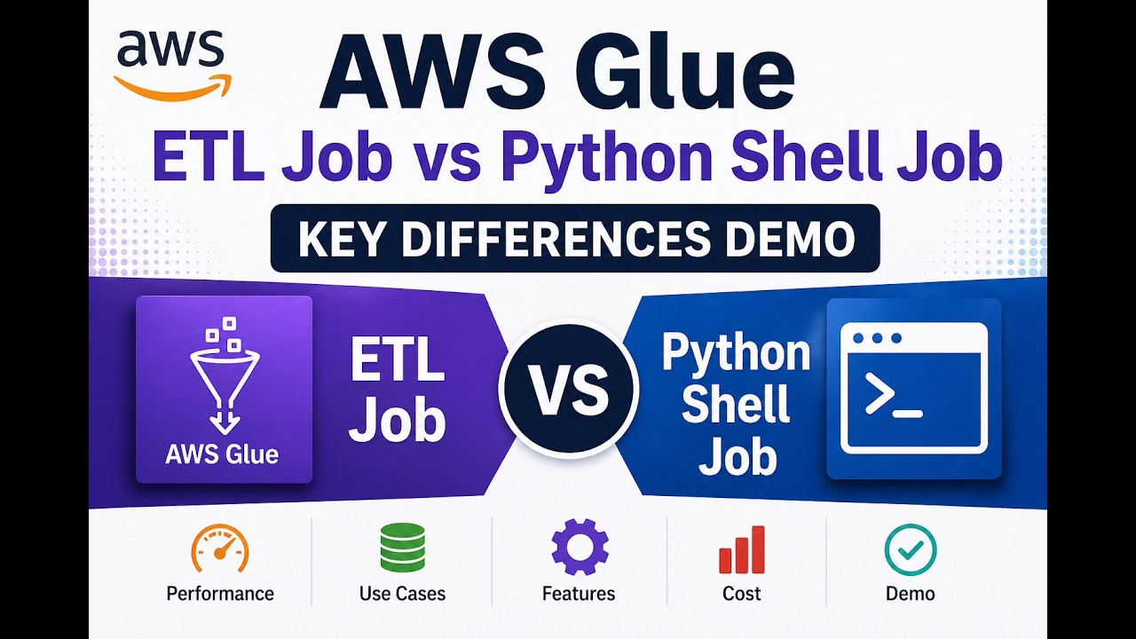 AWS Glue ETL Job vs Python Shell Job | Key Differences Demo - YouTube