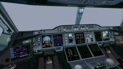 Qantas A380 CAT IIIc ILS landing Heathrow runway 27R