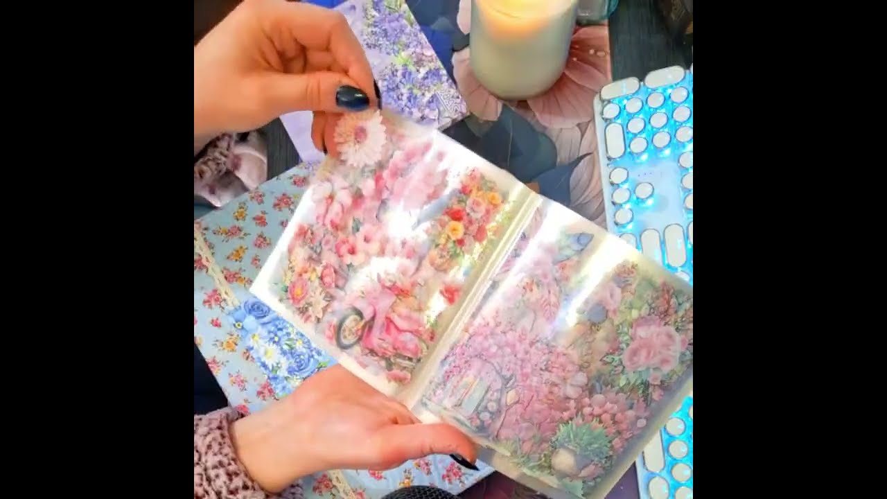 Twenty lovely minutes of Journaling ASMR with soft paper sounds: Writing, Folding 