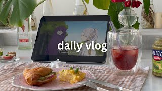 days in my life 🥐: pesto croissant sandwich, making kimchi, shopping haul, RJ pencil charm,editing