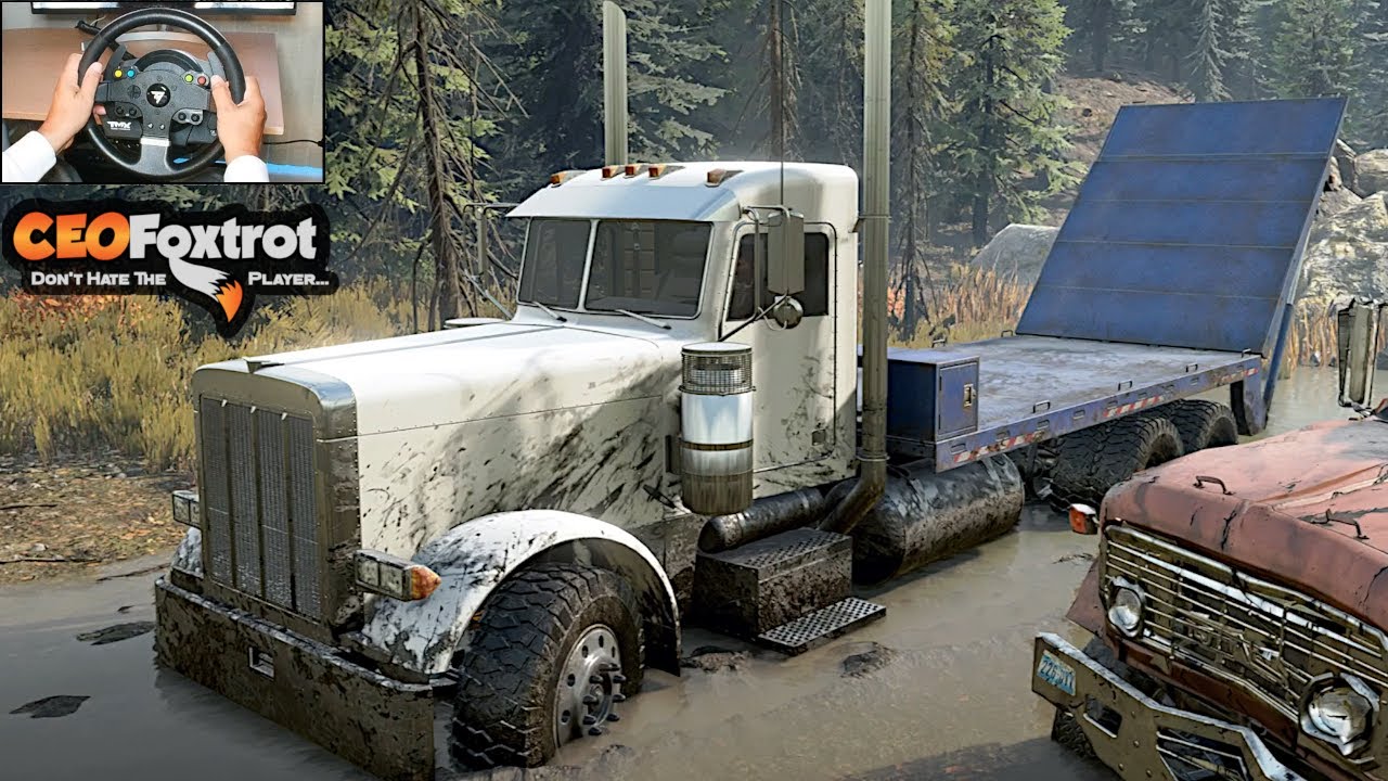 Let’s RECOVER ABANDONED Hwy Truck Driving A HEAVY TOW TRUCK! 🚛🎮 [ Snowrunner + Thrustmaster ]