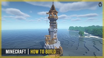 Minecraft How to Build a Medieval Lighthouse (Tutorial)