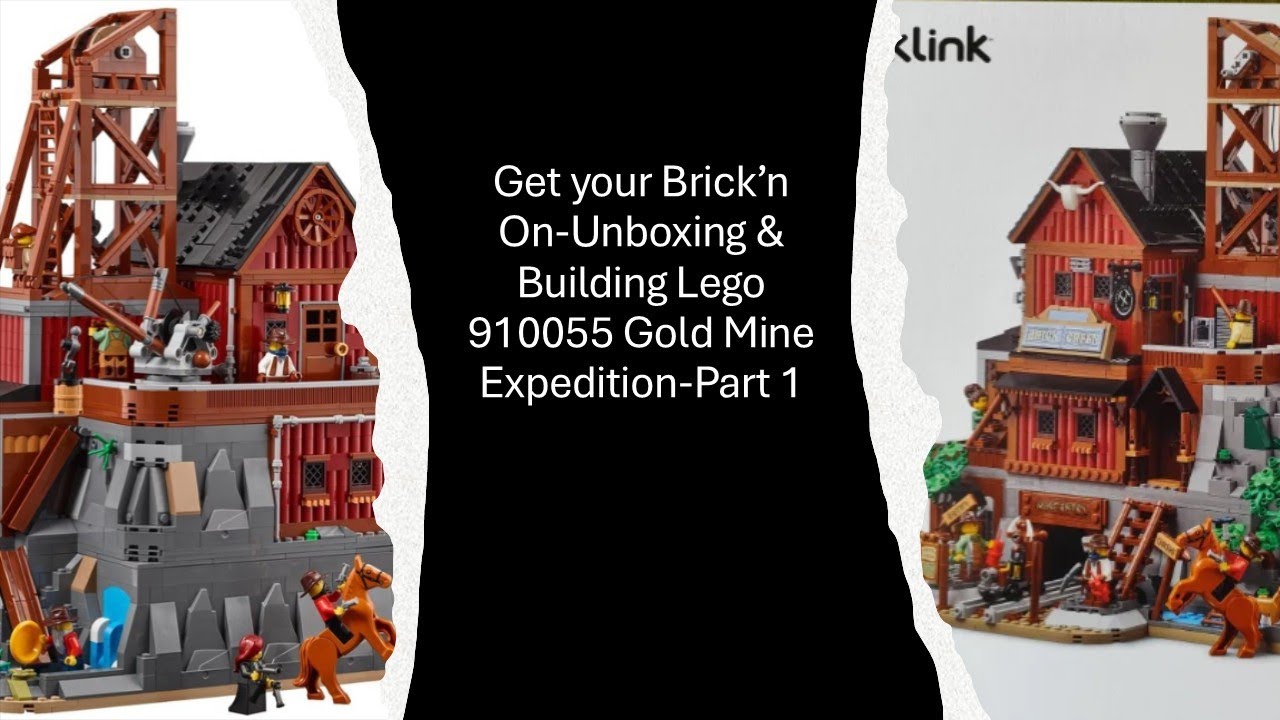 Unboxing & Building Lego 910055 Gold Mine Expedition-Part 1 - YouTube