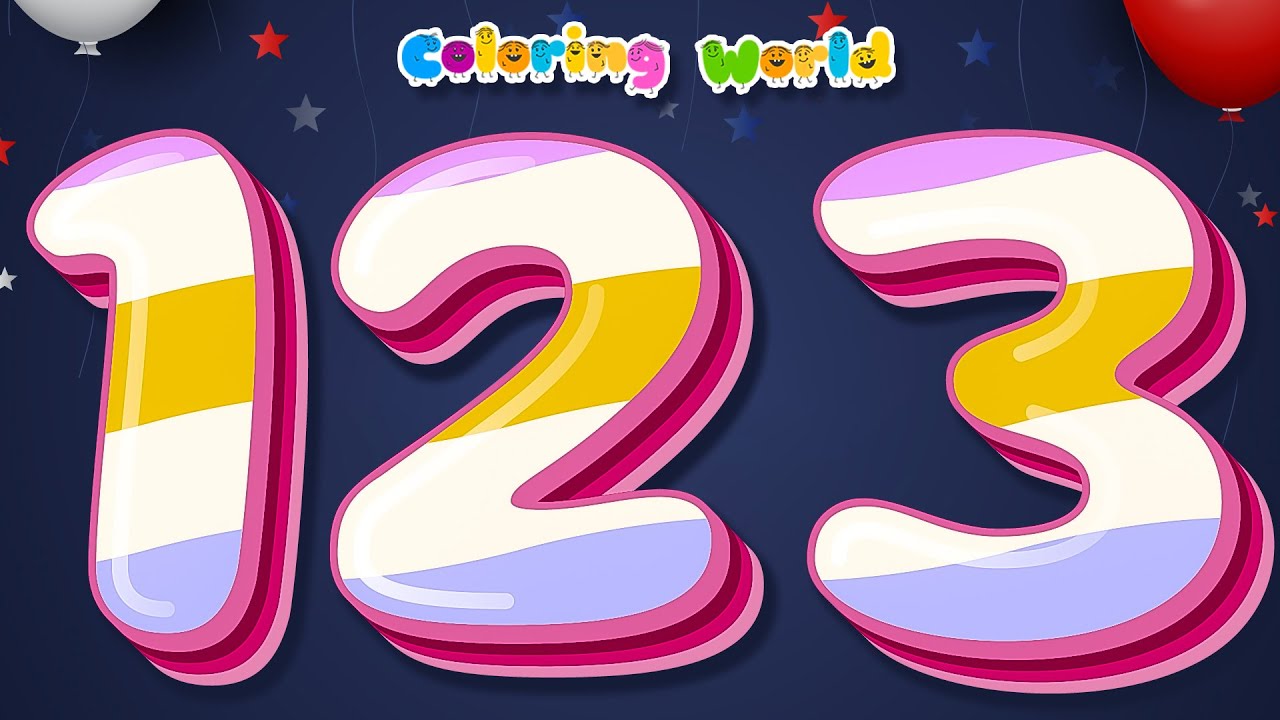 0 to 50 Numbers | Colorful Numbers Adventure for Kids | Learning and Coloring Fun