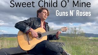 Guns N' Roses - Sweet Child O' Mine | Acoustic Guitar Cover on Classical Fingerstyle Guitar Thomas Zwijsen