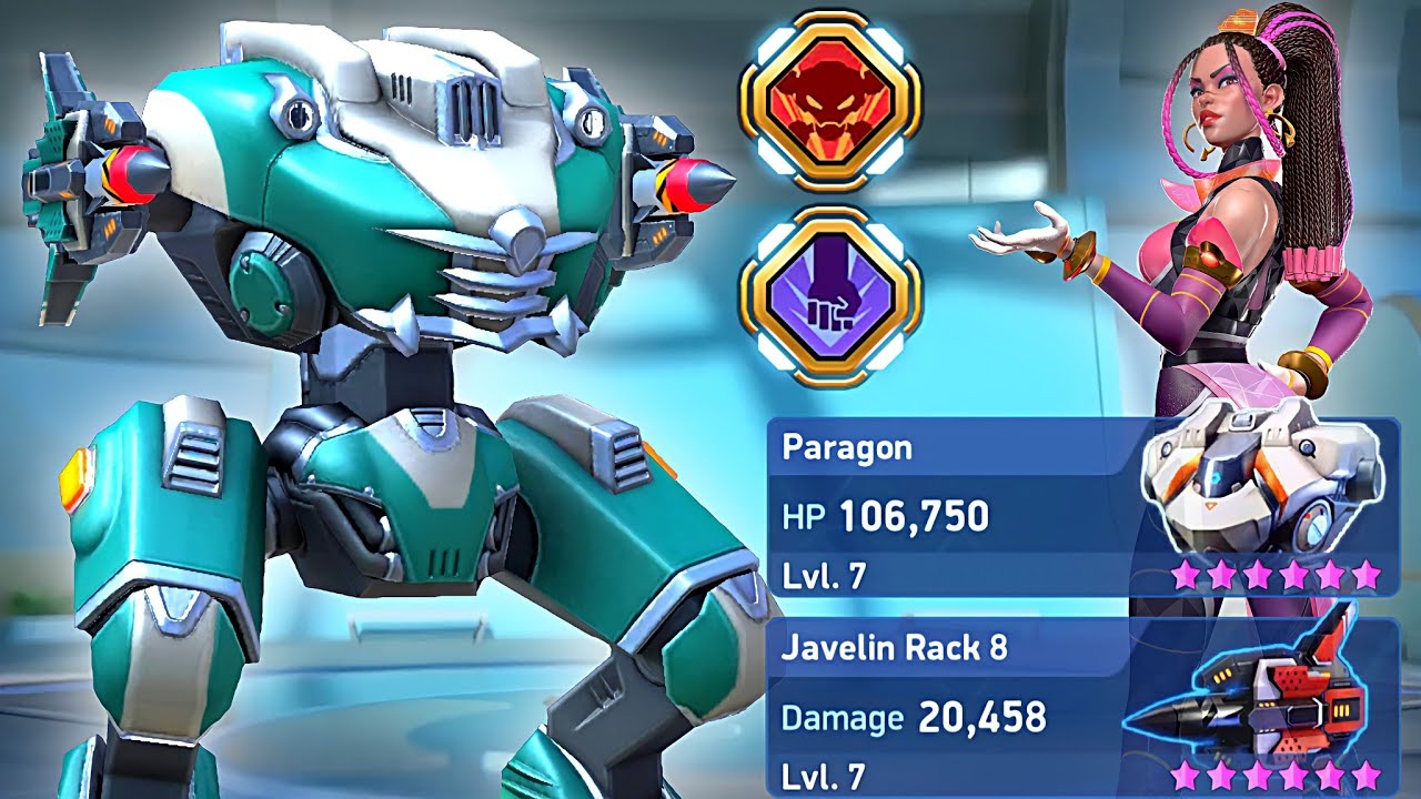 Paragon with Javelin Rack 8 Mech Arena YouTube