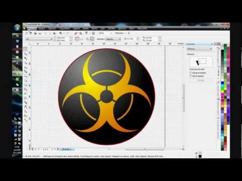 Cvičení pro Corel Draw (znak biohazard)