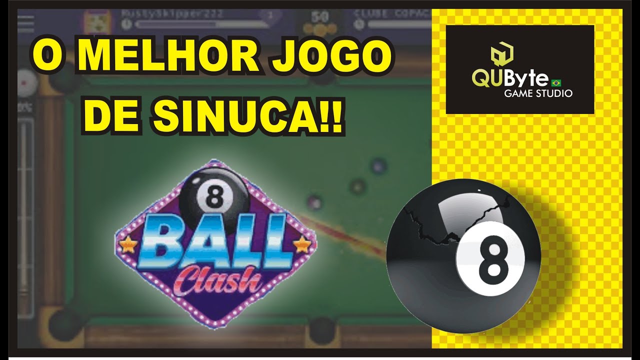 O MELHOR SIMULADOR DE SINUCA E É BR!!!! 8 BALL CLASH! 