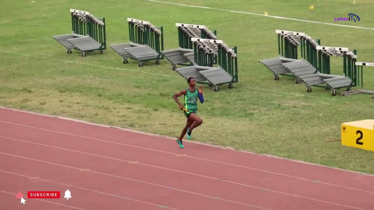 St. Louis wins girls 4x400m heat 2. 3:50.93sec. SuperZonals 2026. Ashanti region.