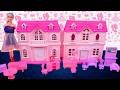 Satisfying With Unboxing the Dreamy Pink Dollhouse | Decorated With Mini Furniture | Review Toys