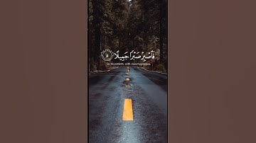 فاصبر صبرا جميلا(القارئ اسلام صبحي)🤍